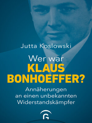 cover image of Wer war Klaus Bonhoeffer?
